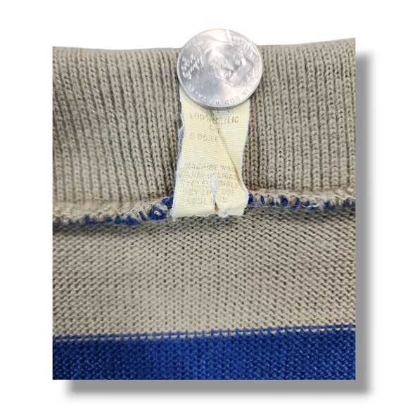 Vintage 60s Hang Ten Striped Sweater Skater Surf Junior Women's M - Picture 8 of 9